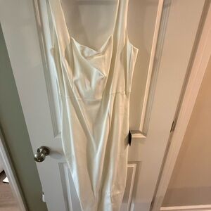 Lulu's Cream Strapless Dress